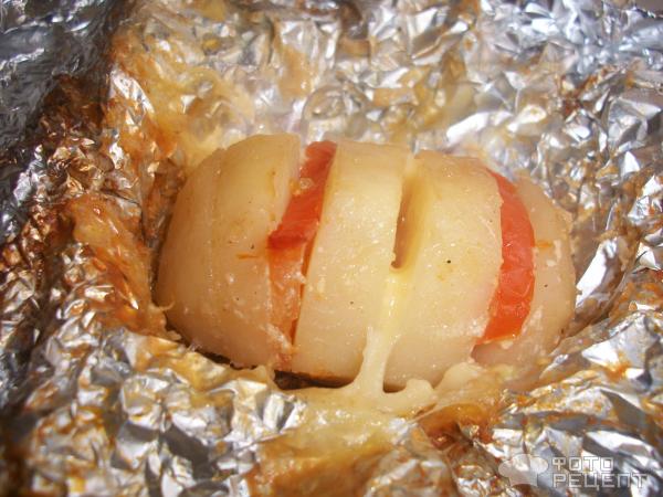 Картофель запеченный в фольге фото