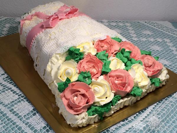 Пирог «Букет роз» к 8 марта : Выпечка сладкая