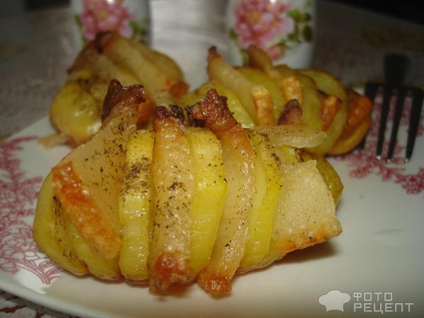 картошка гармошка в духовке рецепт с фото