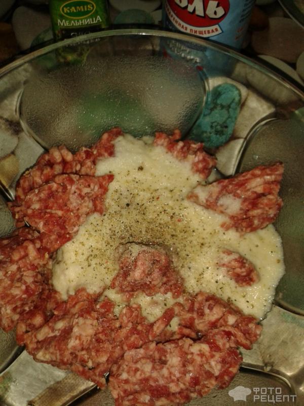 Мясные зразы с сыром и зеленью фото