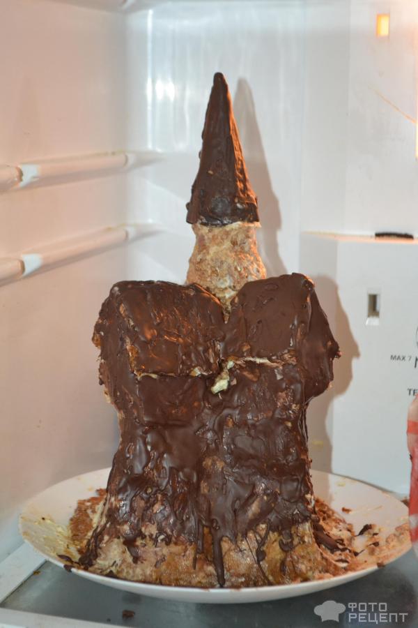 Торт Страшный замок на Хэллоуин фото