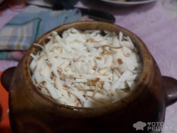 Жаркое из картофеля с жареными грибами фото
