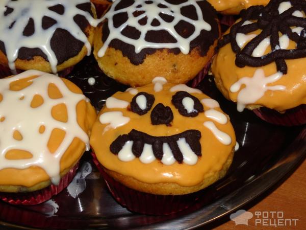 Рецепт кексов на Хэллоуин с пошагововыми фото