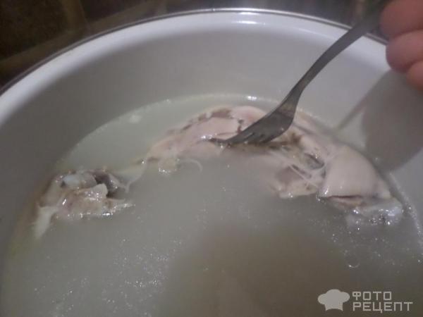 Куриный суп с галушками фото