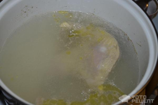 Суп из петуха с домашней лапшой для сибирской зимы фото