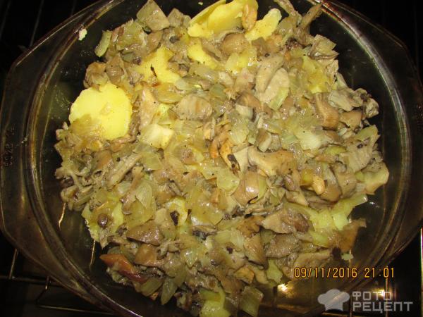 Картофельная запеканка с курицей и овощами фото