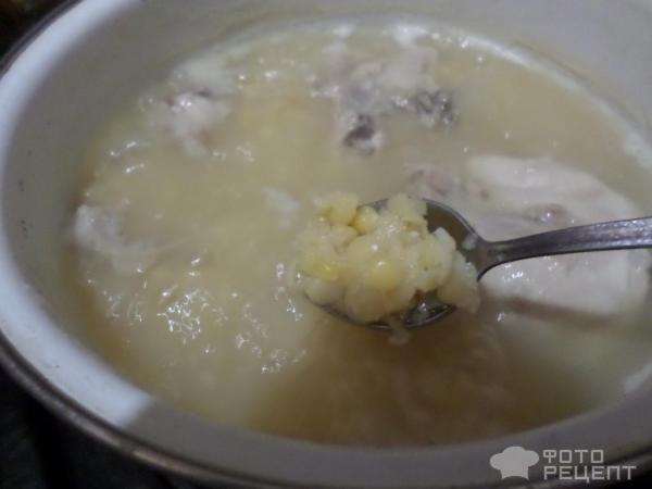 Гороховый суп на куриной косточке фото