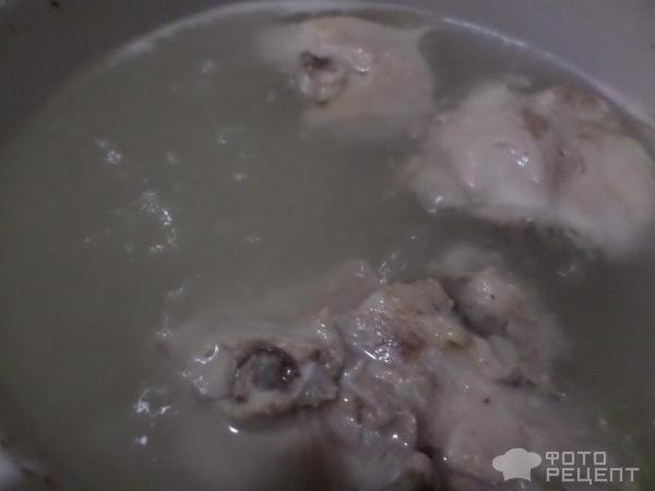 Гороховый суп на куриной косточке фото