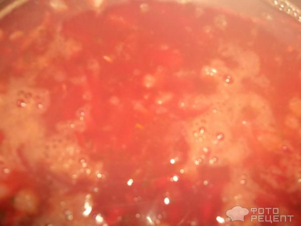 Борщ с килькой в томатном соусе фото
