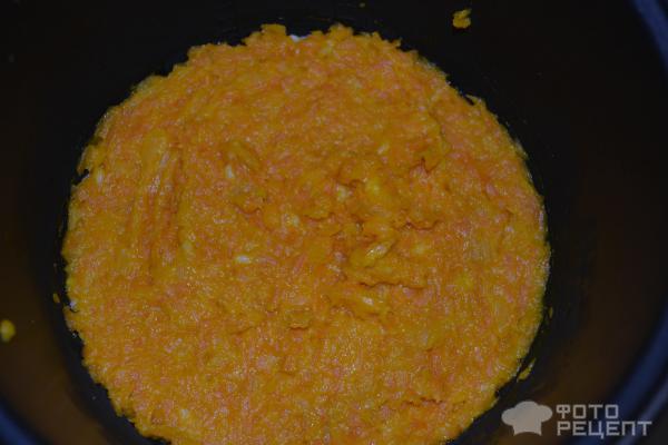 Запеканка рисовая с морковно-тыквенной начинкой фото