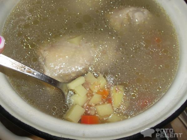 Куриный суп без зажарки фото