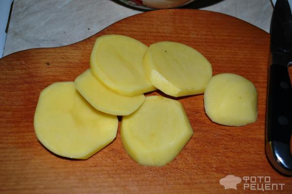Картофельная запеканка с грибами фото