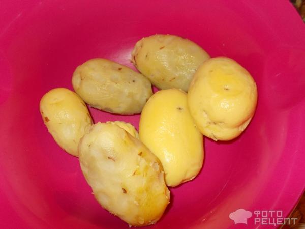 Салат картофельный с соленными огурцами фото