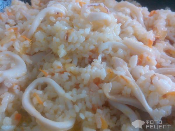 Рис с кальмарами фото