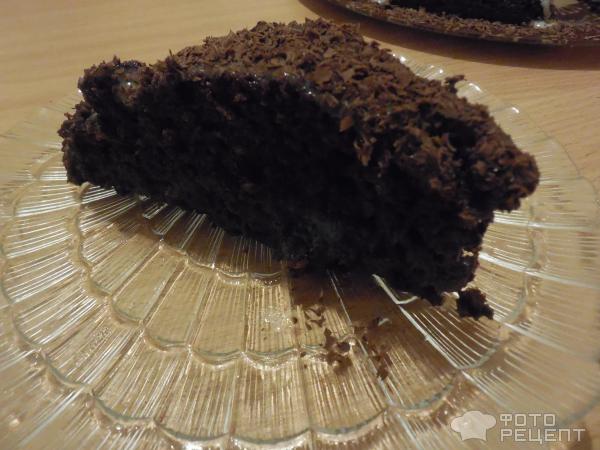 Шоколадный бисквит со сгущенкой фото