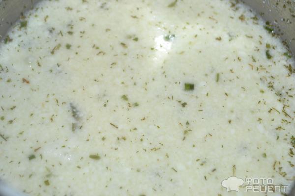 Творожный сыр с зеленью и чесноком фото
