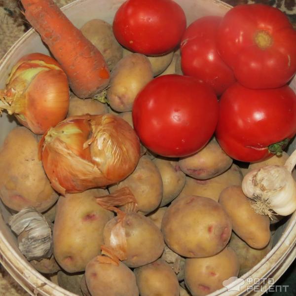 Картофель в томатном соусе фото