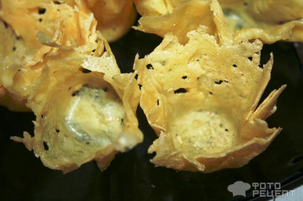 Необычные и вкусные салатные сырные корзиночки – рецепт с фото