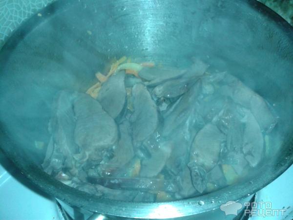 Свиное сердце тушеное с овощами фото