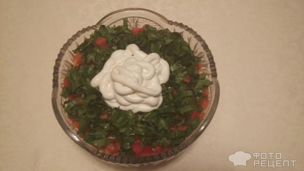 Салат праздничный с фасолью фото