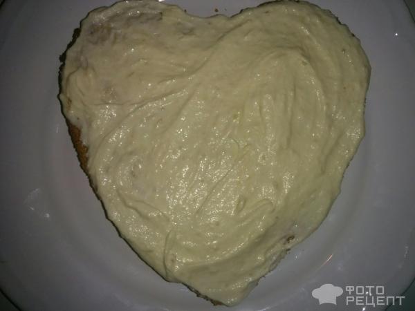 Бисквитный торт с банановым кремом фото