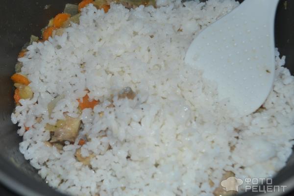 Рис с курицей (пропаренный) в мультиварке фото