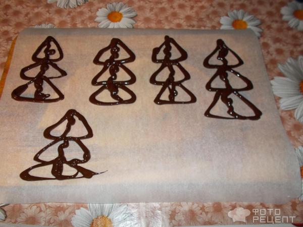 Торт Шоколадные елки фото