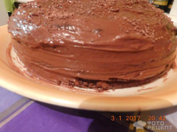 Шоколадный торт на раз, два, три фото