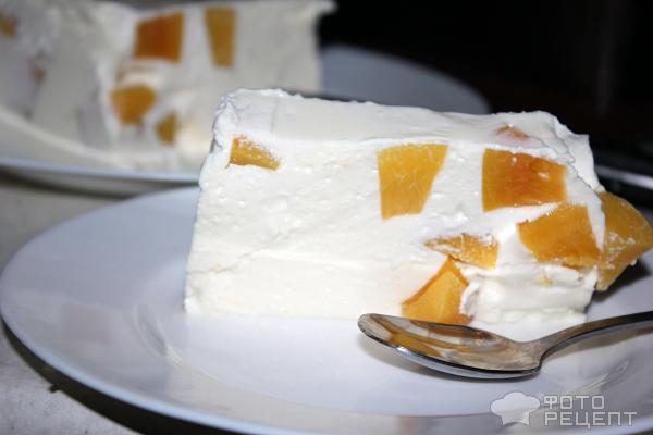 Творожно-желейный торт фото