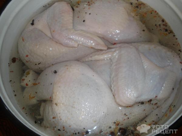 Рецепт: Курица холодного копчения - сырокопчёный деликатес
