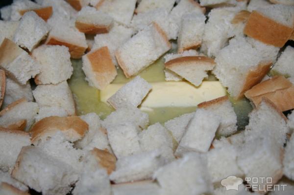Сухарики из батона на сковороде — пошаговый рецепт с фото