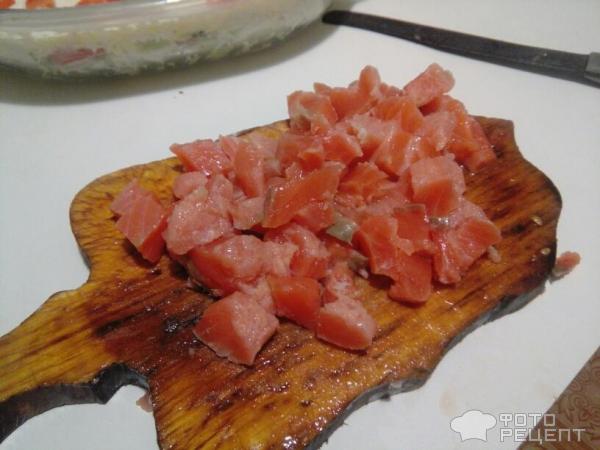 Салат из лосося фото