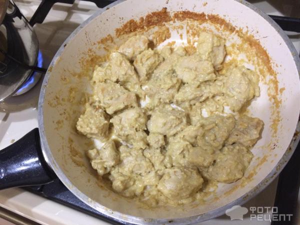 Куриное филе по-строгановски фото