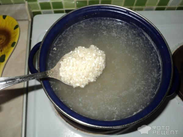 Крем-суп из риса с сыром фото