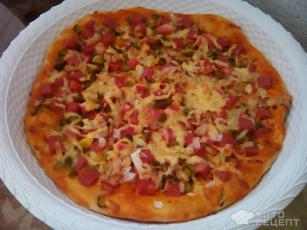 Пицца в духовке с колбасой и сыром рецепт с фото пошагово - баня-на-окружной.рф