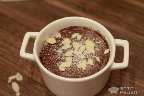 Шоколадные маффины с жидкой начинкой, пошаговый рецепт на ккал, фото, ингредиенты - Мару