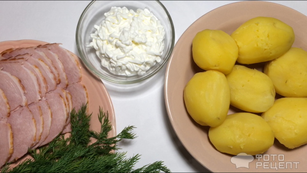 Рецепт: Картофель, запеченный с беконом - Картофель с беконом в сметанном соусе