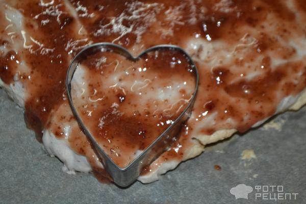Пирожное суфле Влюбленное сердце фото