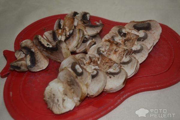 Рулетики из куриной грудки с грибами фото