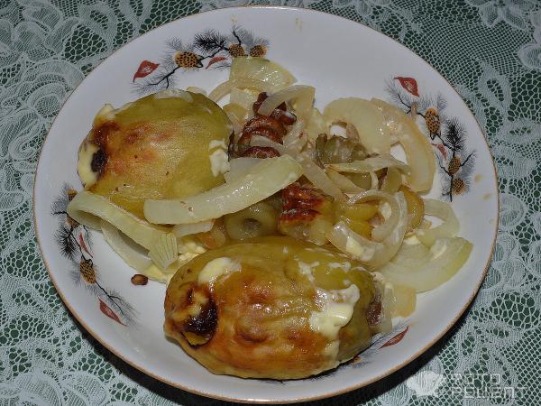 Готовое блюдо картофель со спиральками