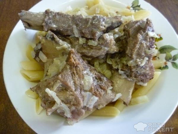 Говяжьи ребрышки с овощами фото