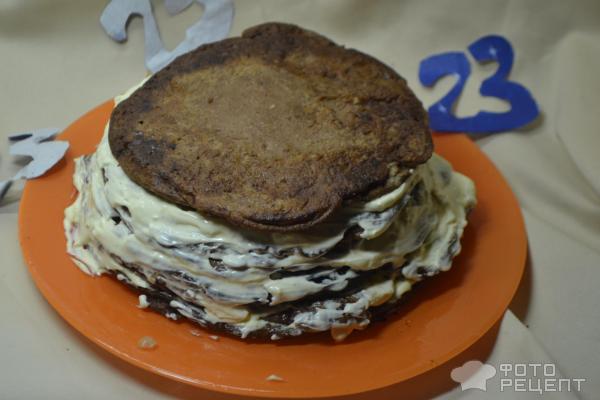 Печеночный торт на 23 февраля фото