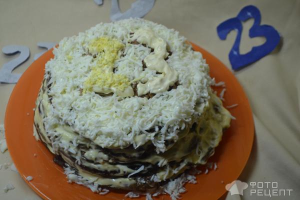 Печеночный торт на 23 февраля фото