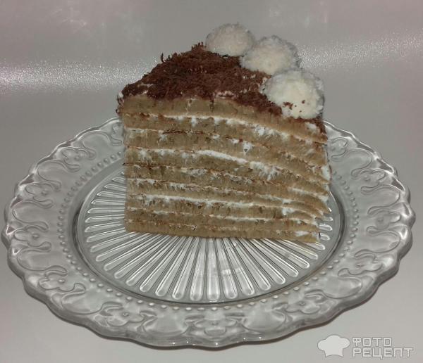 Блинный торт с творожным кремом фото