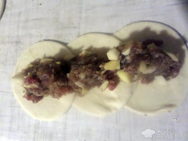 Манты с рубленной говядиной и картофелем фото