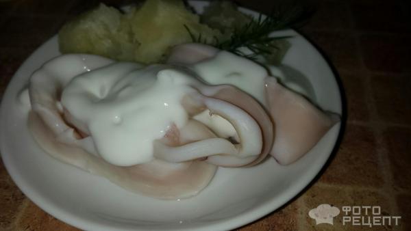 кальмары с соусом