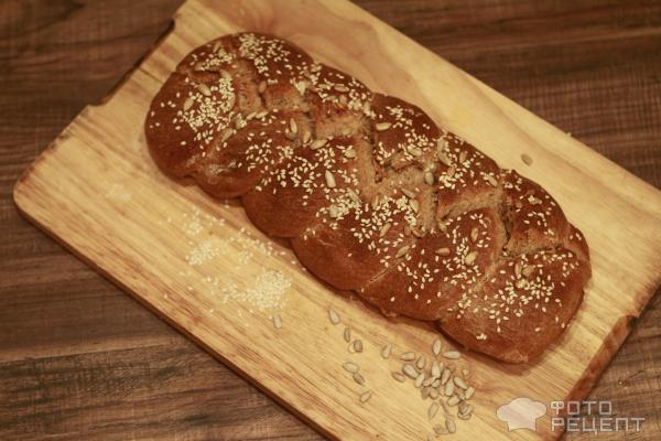 Хлеб Косичка из цельнозерновой муки фото
