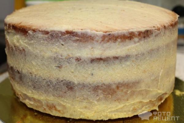 Бисквитный торт с сырным кремом