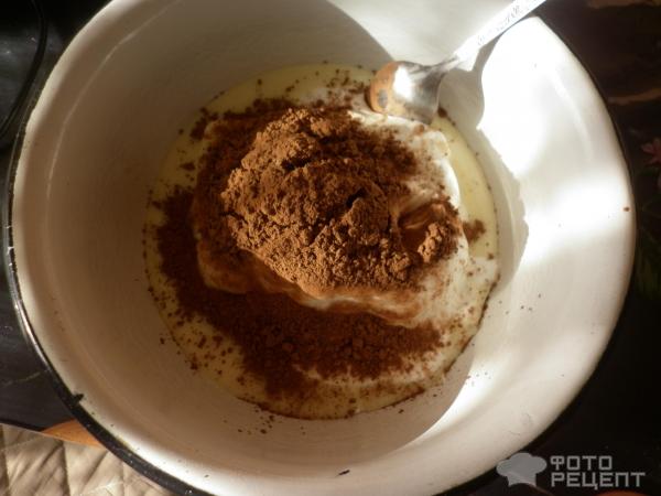 Десерт творожно-шоколадный фото