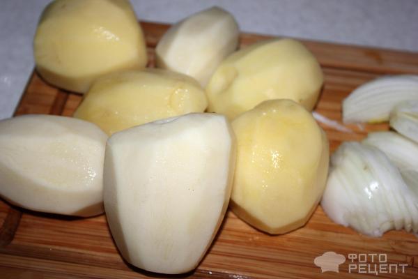 Отварной картофель с грибами фото